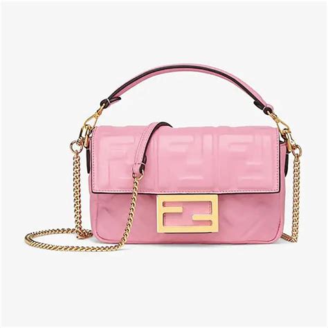 pink fendi baguette|Fendi pink baguette bag.